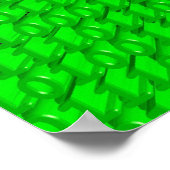 Kruis Botten op binaire Poster (Hoek)