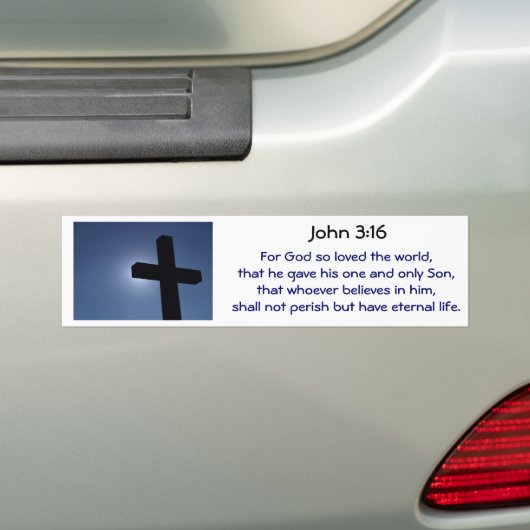 Kruis Bumpersticker (Op auto)