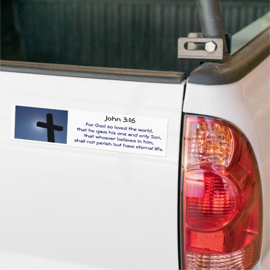 Kruis Bumpersticker (Op Truck)