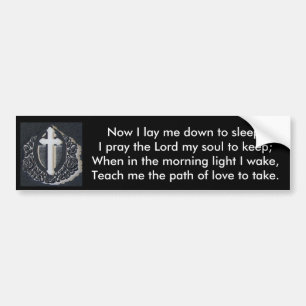 Kruis bumpersticker Leer Mij Het Pad Van De Liefde
