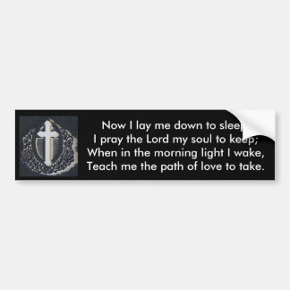 Kruis bumpersticker Leer Mij Het Pad Van De Liefde
