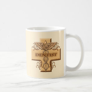 Kruis Caduceus Tandarts Koffiemok