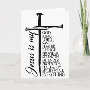 Kruis Christelijk Christus Jezus Is Mijn God Konin Kaart