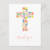 Kruis dank u kaart, religieuze dank u opmerking briefkaart (Voorkant)