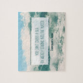 "Kruis een zee" Inspirerend Quote Legpuzzel (Verticaal)