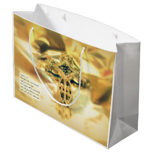 Kruis- en bijbelprijsopgave - christendom large cadeauzakje