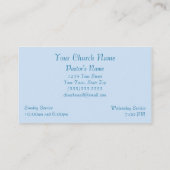 Kruis- en wolkenkerk visitekaartje (Achterkant)