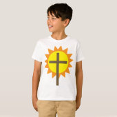 Kruis en zon t-shirt (Voorkant volledig)