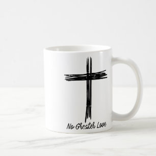Kruis Geen Grotere Liefde Pasen Jezus Religieuze H Koffiemok