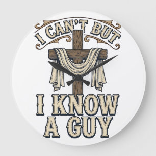 Kruis Ik Ken Een Man Vintage T-shirt Grote Klok