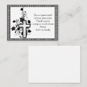 Kruis in de ventilator Dank je kaarten Notitiekaartje (Voorkant / Achterkant)