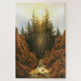 Kruis in het bos – Caspar David Friedrich Legpuzzel
