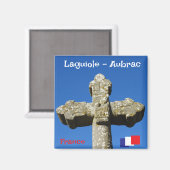 Kruis in het dorp Laguiole Magneet (Voorkant / Achterkant)