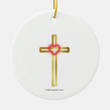 Kruis met Hart in het Midden - rond,