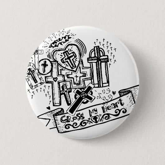 Kruis mijn hart. De Button Flair. (Voorkant)