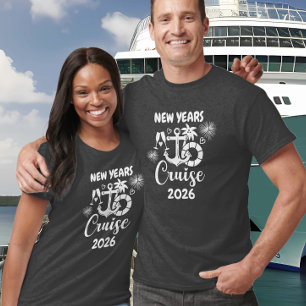 Kruis nieuwjaar cruiseën elk jaar op maat gemaakt t-shirt