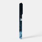 Kruis op Water Donkerblauw Schrift Persoonlijk iPhone Hoesje (Rechterkant)