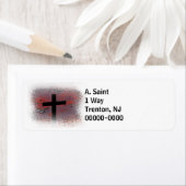 Kruis op wit etiket (Insitu)