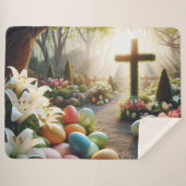 Kruis/Paasei/Lilly Sherpa Deken (Voorkant (horizontaal))