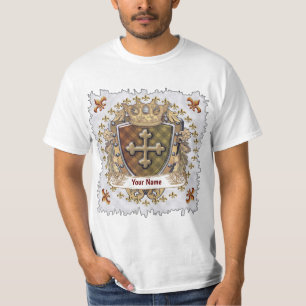 Kruis Schild familiewapen achternaam T-shirt