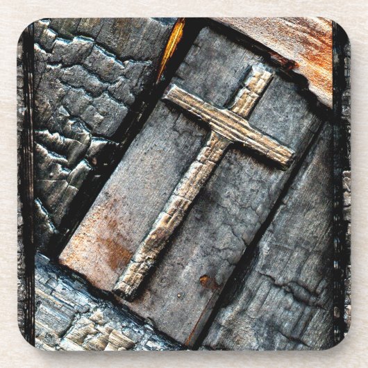 Kruis van bescherming bier onderzetter (Voorkant)