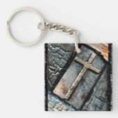 Kruis van bescherming en levensweg sleutelhanger (Voorkant)