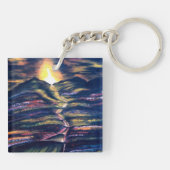 Kruis van bescherming en levensweg sleutelhanger (Achterkant)