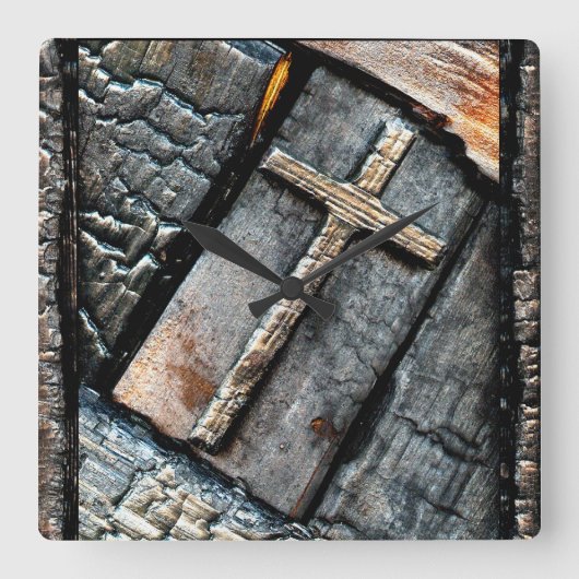 Kruis van bescherming vierkante klok (Voorkant)