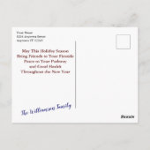 Kruis van Christus Ornament Reflectie Kerst Briefkaart (Achterkant)