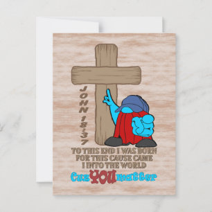 Kruis van Christus Rufus Inspirerend woorden Briefkaart