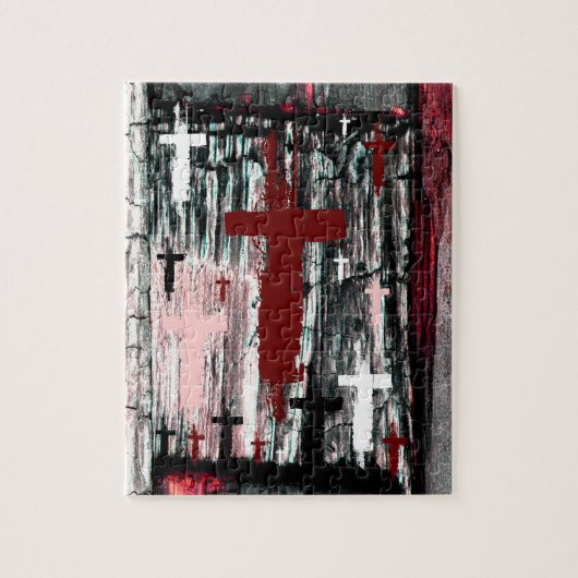 Kruis van de gemodelleerde legpuzzel (Verticaal)