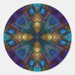 Kruis van de Tabernakel Ronde Sticker