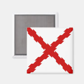 Kruis van de vlag van Bourgogne Magneet (Voorkant / Achterkant)