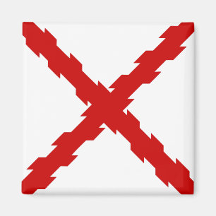 Kruis van de vlag van Bourgogne Magneet