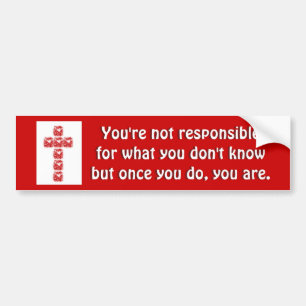 kruis van het hart bumpersticker