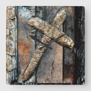 Kruis van kracht vierkante klok