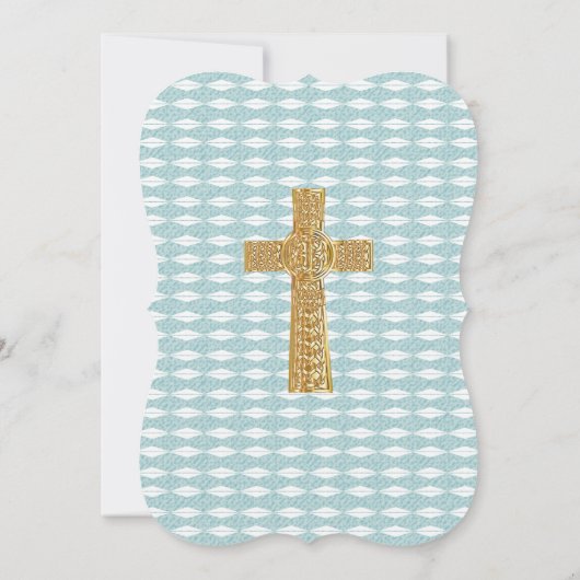 Kruis van Licht Jezus Christus bewaar de datum Kaart (Achterkant)
