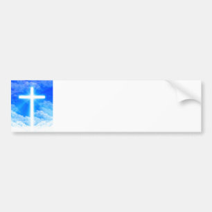 Kruis van Licht Jezus Christus  Christelijk Bumpersticker