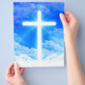 Kruis van Licht Jezus Christus Christelijk Flyer (Hand)