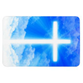 Kruis van Licht Jezus Christus  Christelijk Magneet (Horizontaal)