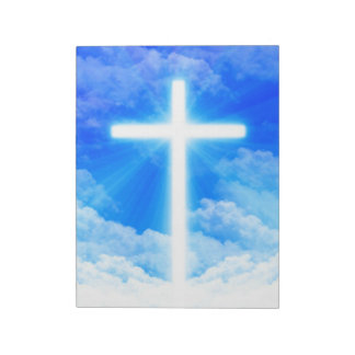 Kruis van Licht Jezus Christus Christelijk Notitieblok