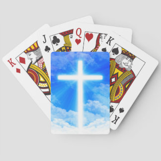 Kruis van Licht Jezus Christus Christelijk Pokerkaarten
