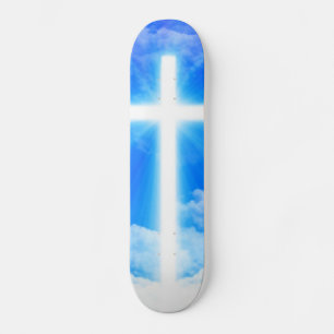 Kruis van Licht Jezus Christus  Christelijk Skateboard