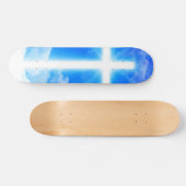 Kruis van Licht Jezus Christus Christelijk Skateboard (Horizontaal)
