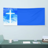 Kruis van Licht Jezus Christus Christelijk Spandoek (Beurs)
