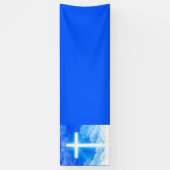 Kruis van Licht Jezus Christus  Christelijk Spandoek (Verticaal)