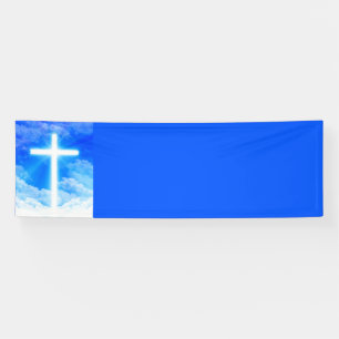 Kruis van Licht Jezus Christus  Christelijk Spandoek
