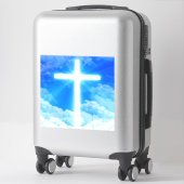 Kruis van Licht Jezus Christus Christelijk Sticker (Koffer)