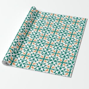  Kruis van Lilies Pattern Cadeaupapier