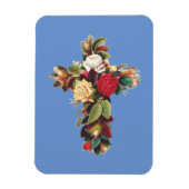 Kruis van Rozen Magneet (Verticaal)